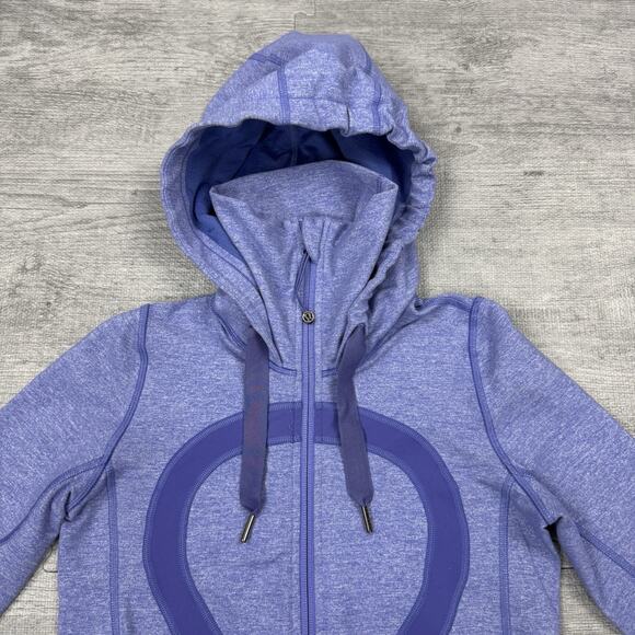 Lululemon Jacket Womens 2 Stride Full Zip Athleisure Yoga Run Gym Workout Hood - Picture 5 of 9